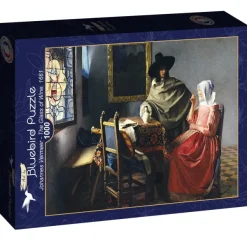 Bluebird Puzzle Vermeer Johannes - Johannes Vermeer - The Glass of Wine, 1661* Art|De 1 000 Pièces