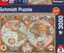Schmidt Spiele Vieille Carte du Monde* De 3 000 Pièces|De 3 000 Pièces
