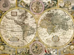 Clementoni Vieille carte du monde* De 3 000 Pièces|De 3 000 Pièces