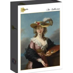 Grafika Vigee le Brun Louise-Élisabeth - Elisabeth Vigée-Lebrun : Autoportrait au Chapeau de Paille, 1782* De 2 000 Pièces|De 2 000 Pièces