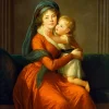 Grafika Vigee le Brun Louise-Élisabeth - Louise-Élisabeth Vigee le Brun : Princesse Alexandra Golitsyna et son fils Piotr, 1794* De 2 000 Pièces|De 2 000 Pièces
