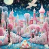 Bluebird Puzzle Village de Noël en Rose*Femme Noël|Villes Et Villages