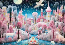Bluebird Puzzle Village de Noël en Rose*Femme Noël|Villes Et Villages
