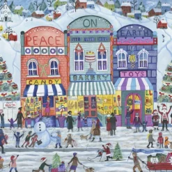 Alipson Puzzle Village de Noël Paix sur Terre*Femme Noël|Neige