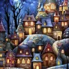 Alipson Puzzle Village Sous la Lune* Villes Et Villages|De 1 000 Pièces