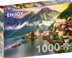 Enjoy Puzzle Ville de Hallstatt au Coucher du Soleil, Autriche* Autres Pays D'Europe|Montagnes