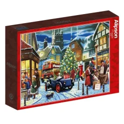 Alipson Puzzle Walch Kevin - Rues à Noël*Femme De 1 500 Pièces|De 1 500 Pièces