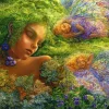 Grafika Wall Joséphine - Josephine Wall - Moss Maiden*Femme Puzzles Pour Enfants|Hommes Et Femmes