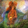Grafika Wall Joséphine - Josephine Wall - Lighting the Way*Femme Animaux De La Forêt|Hommes Et Femmes