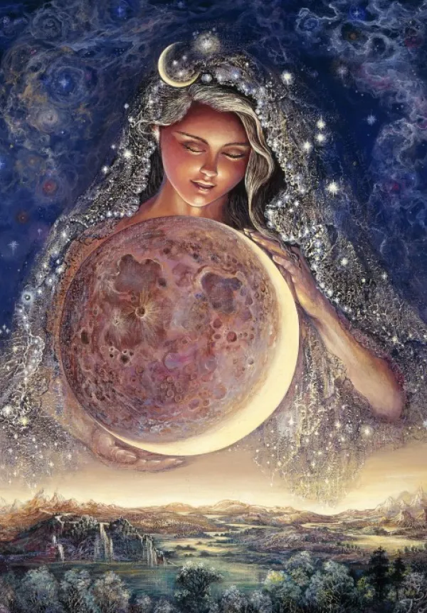 Grafika Kids Wall Joséphine - Josephine Wall - Moon Goddess*Femme Puzzles Pour Enfants|Hommes Et Femmes