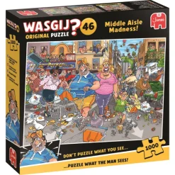 Jumbo Wasgij Original 46 - Frénésie d'achat dans l'allée centrale ! (1000 pieces)* De 1 000 Pièces|De 1 000 Pièces
