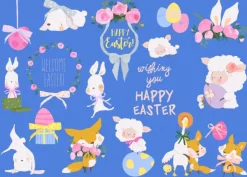 Bluebird Puzzle Welcome Easter*Femme/Enfant Animaux De La Ferme|Religions Et Mysticisme