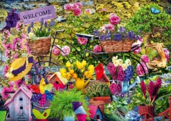 Bluebird Puzzle Welcome to Our Garden* Déco Et Objets|Forêts, Fleurs Et Jardins