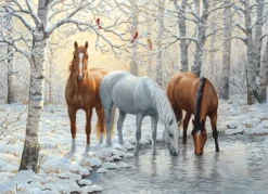 Cobble Hill Winter Trio* Chevaux|De 1 000 Pièces