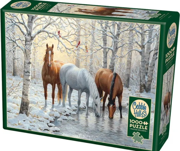 Cobble Hill Winter Trio* Chevaux|De 1 000 Pièces