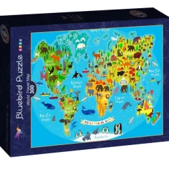 Bluebird Puzzle World Travel Map* Monuments|Dès 9 Ans : 251 À 399 Pièces